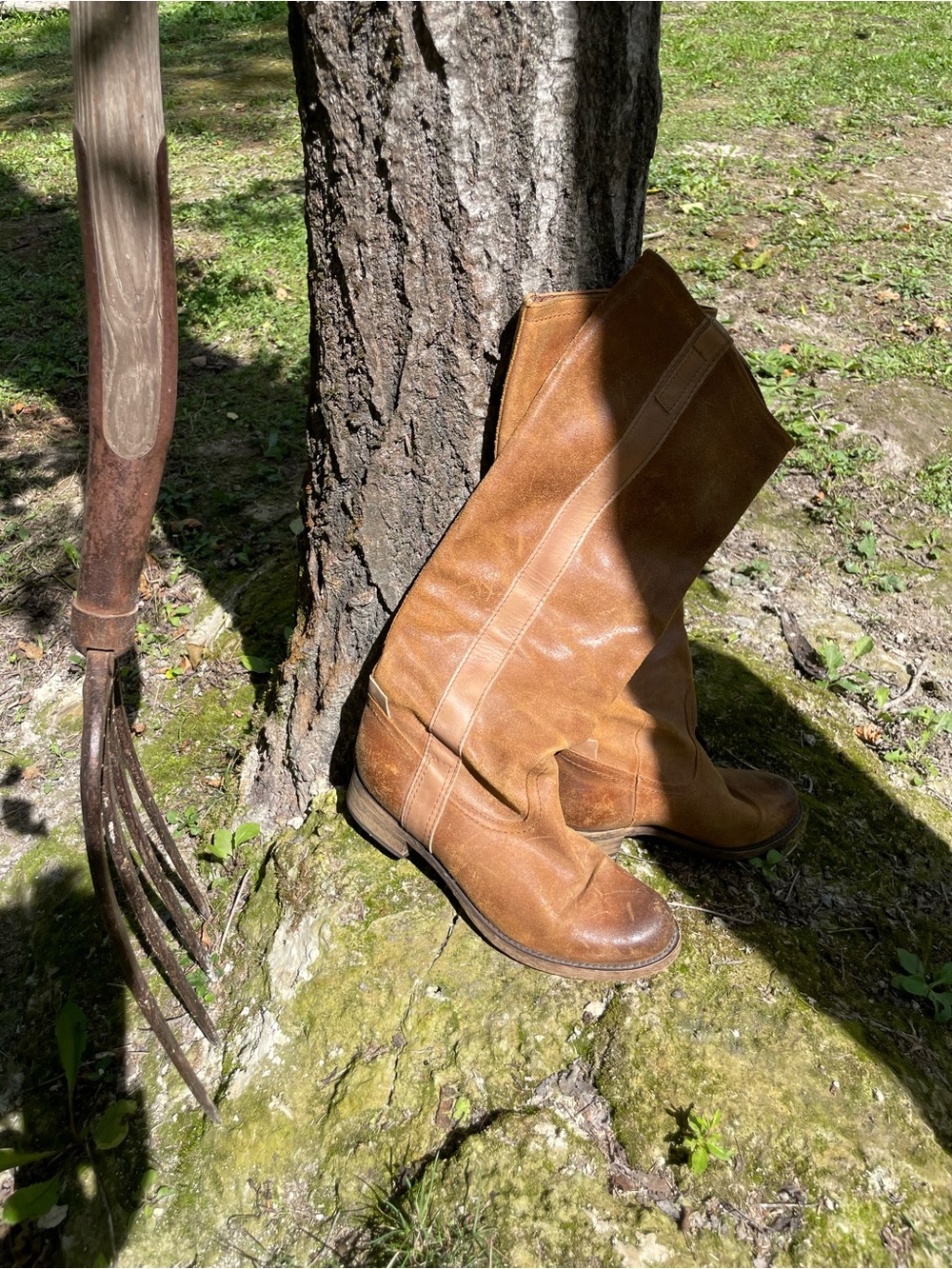 Made in Romania Leather Cowgirl Boots